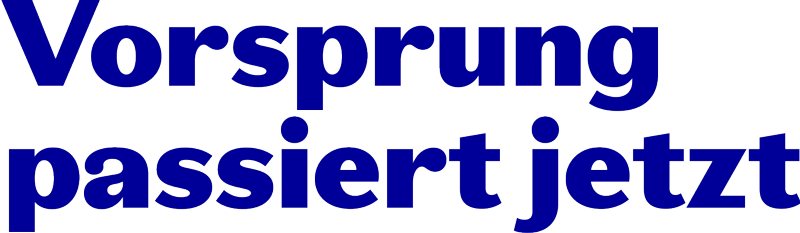 Vorsprung passiert jetzt